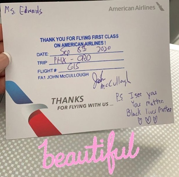 Flight Attendant Brings Passenger to Tears with Thoughtful 'Thanks For Flying' Note